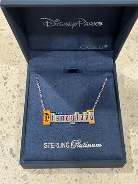 💛DisneyParks CRISLU Disneyland Marquee Necklace💛